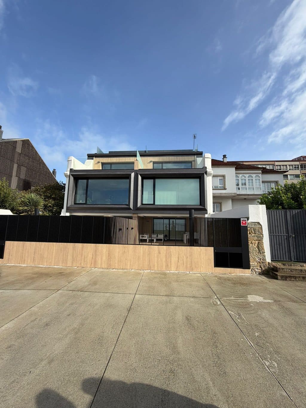 Cerramiento de terraza en aluminio en Vilanova de Arousa